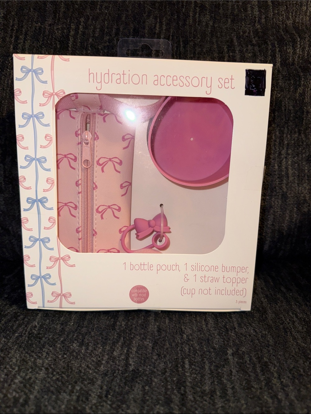 Hydration Accessory Set - Pink Bow Print 🎀 For your Stanley or Tumbler NEW